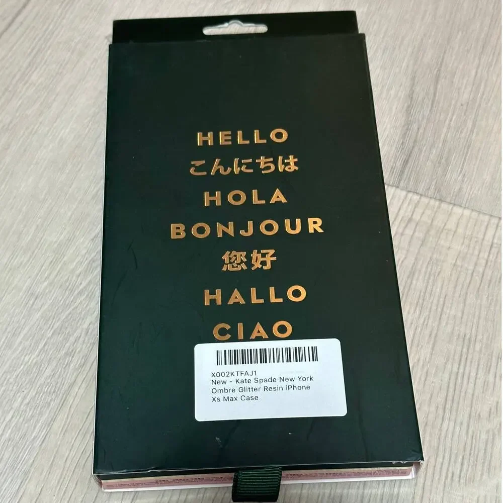 Kate Spade Rainy Day Glitter Ombre Iphone XS Max Iphone Phone Case